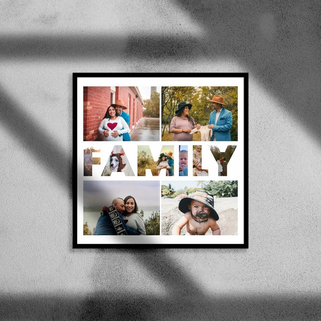 Poster Collecte De Photos Familiales Personnalisées Poste (Créateur téléchargé)