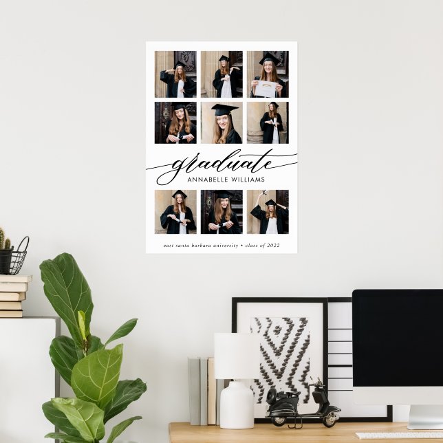 Poster Collecte de photos pour diplômés (Bureau à domicile)