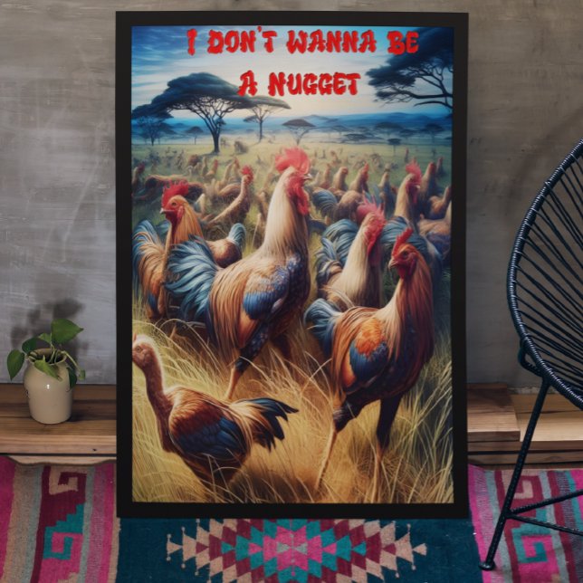 Poster Collecte de plumes : Chickens Roam Libre (Créateur téléchargé)
