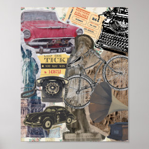 Poster Collecte d'éléments Vintages écotactiques