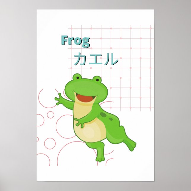 Poster Collection Cute Frog-Kawaii (Devant)