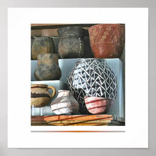 Poster Collection d'affiches de poterie amérindienne