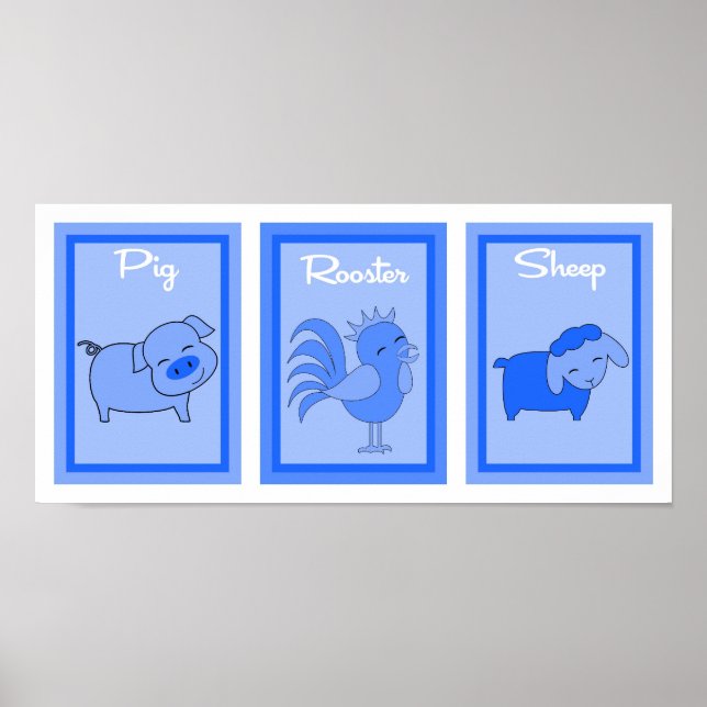 Poster Collection d'art murale pour garçons de triage de  (Devant)