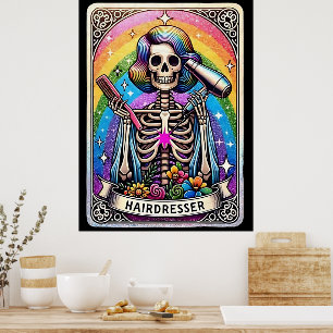 Poster Collection de cartes Tarot du Coiffeur