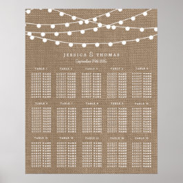 Poster Collection de Mariages Rustic Burlap