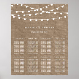 Poster Collection de Mariages Rustic Burlap