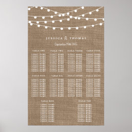Poster Collection de Mariages Rustic Burlap