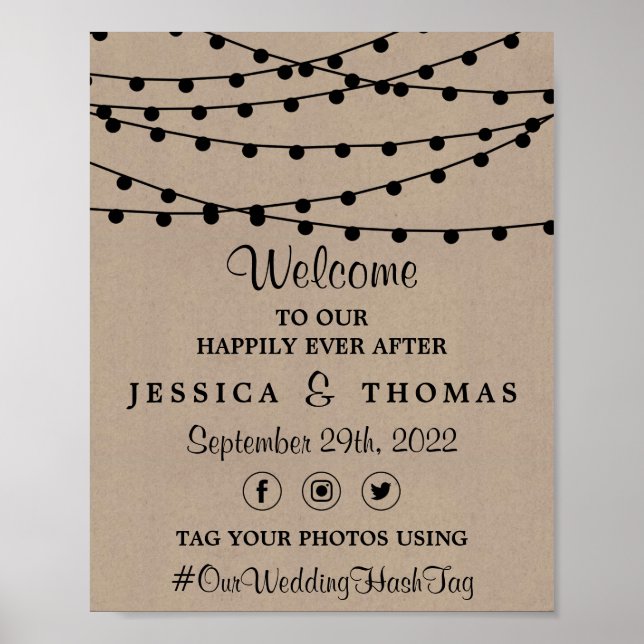 Poster Collection de Mariages Rustic Kraft (Devant)