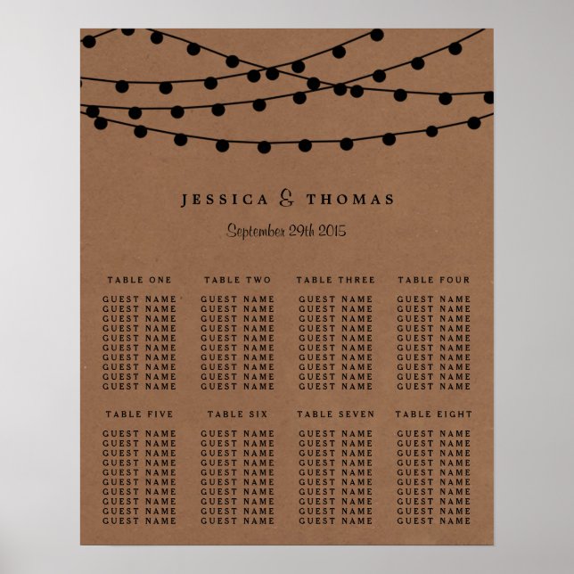 Poster Collection de Mariages Rustic Kraft (Devant)