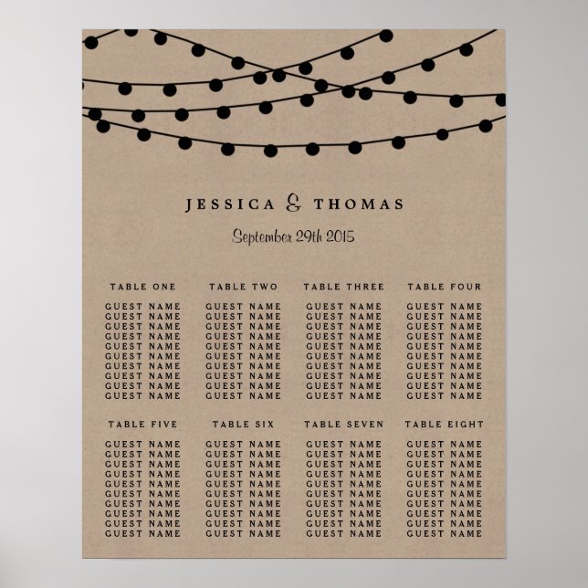Poster Collection de Mariages Rustic Kraft (Devant)
