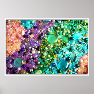Poster Collection de perles colorées
