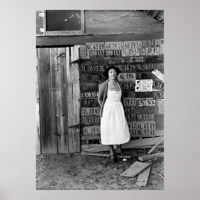 Poster Collection de plaques de licence des années 1930 (Devant)