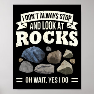 Poster Collection de roches Regardez les roches Oh attend