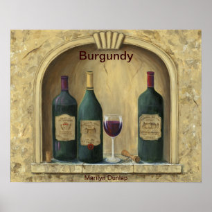 Poster Collection de vins de l'immobilier français