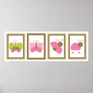 Poster Collection d'objets muraux du jardin Berry 5X7
