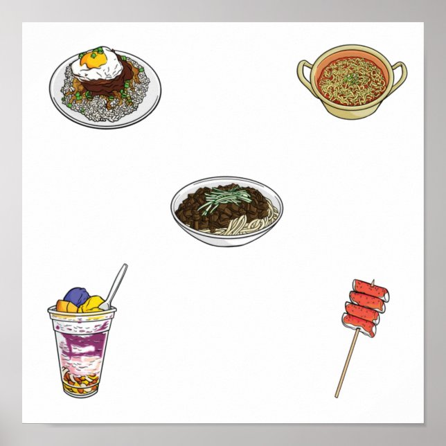 Poster Collection gastronomique asiatique (Devant)