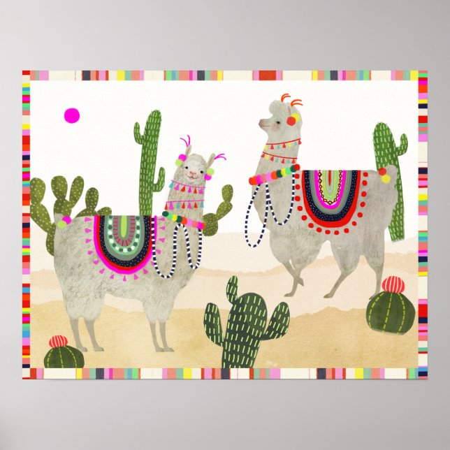 Poster Collection Llamarama | Cute Llamas (Devant)