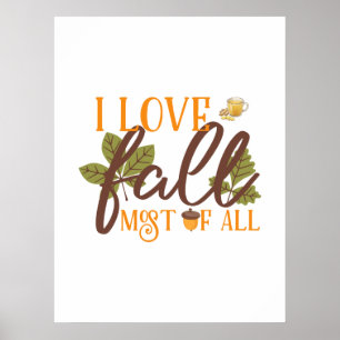 Poster Collection Maison & Cadeaux de la Saison d'Automne