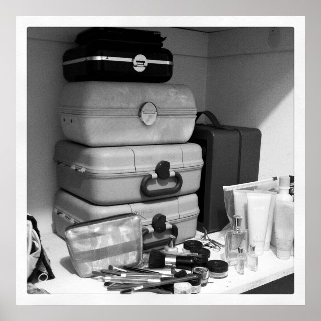 Poster Collection maquillage Photographie noir blanc (Devant)