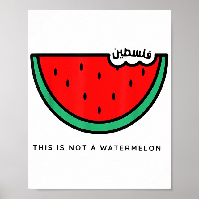 Poster Collection Palestine 'This is not a Watermelon' (Devant)