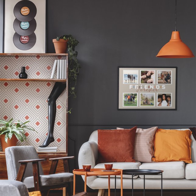 Poster Collection photo moderne Beige Friends Forever (Créateur téléchargé)