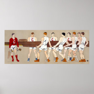 Poster College Rowing Club, Edward Penfield 