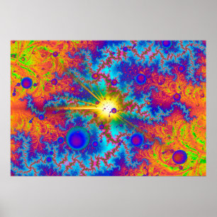 Poster Colliant Dweeb Ballz psychédélique