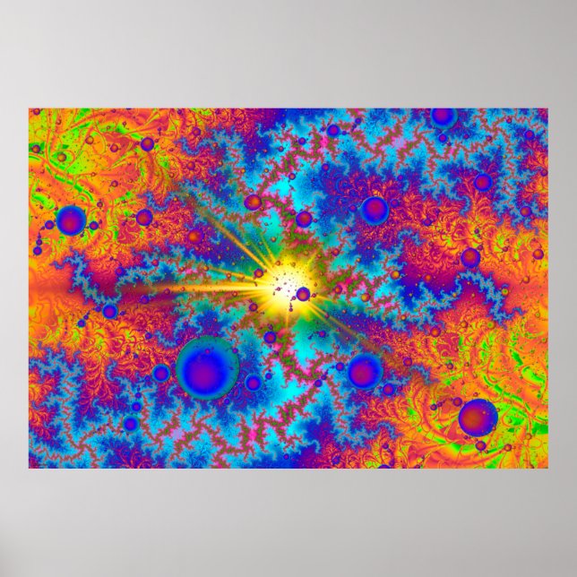 Poster Colliant Dweeb Ballz psychédélique (Devant)