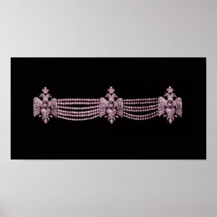 Poster Collier rose Cartierr ~ Imprimer l'affiche