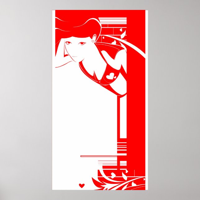 Poster collier rouge (Devant)