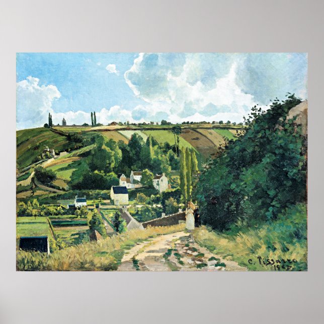 Poster Colline du Jalais, Pontoise, célèbre peinture, (Devant)