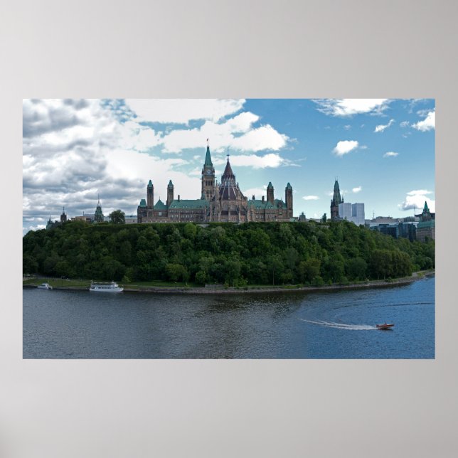 Poster Colline du Parlement Ottawa Canada (Devant)