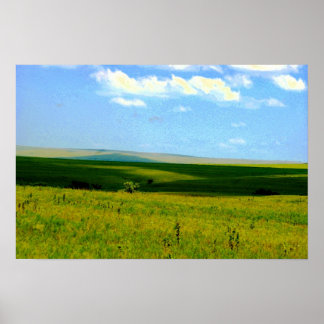 Poster Collines de Flint du Kansas