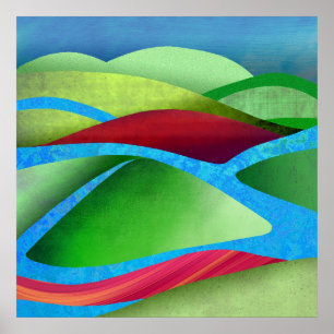 Poster Collines sur glace