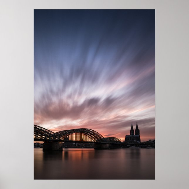 Poster Cologne Allemagne (Devant)