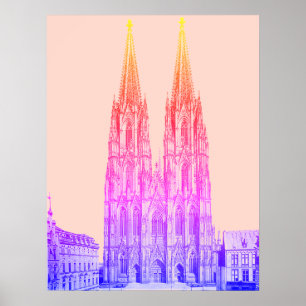Poster Cologne cathédrale 1911 - Cathédrale de Cologne