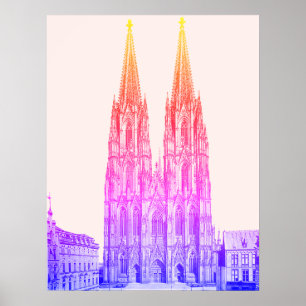 Poster Cologne cathédrale 1911 - Cathédrale de Cologne