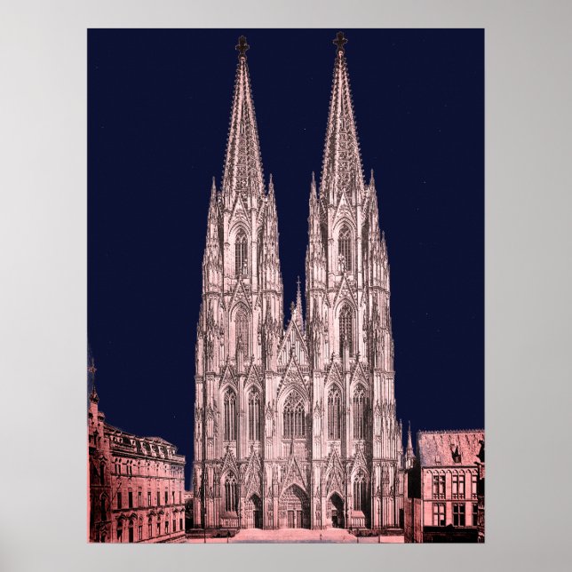 Poster Cologne cathédrale Cathédrale Cologne Cologne Colo (Devant)
