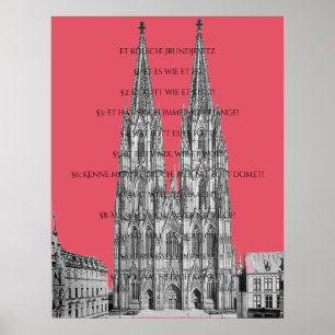 Poster Cologne Cologne Loi fondamentale de Cologne