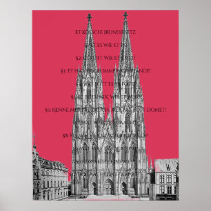 Poster Cologne Cologne Loi fondamentale de Cologne
