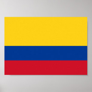 Poster Colombia Flag