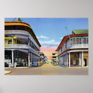 Poster Colon Panama Front Street