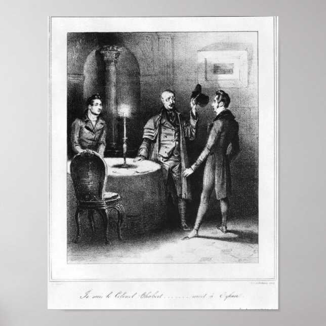 Poster Colonel Chabert, illustration " Le Colonel (Devant)