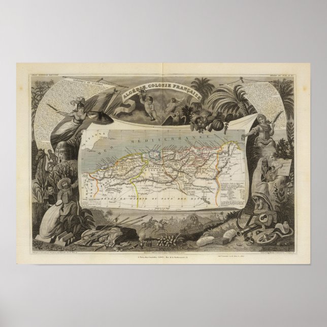 Poster colonie française Algérie (Devant)