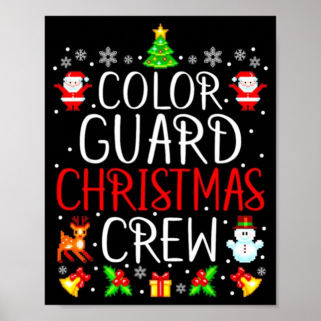 Poster Color Guard Christmas Crew Matching Xmas  (Devant)