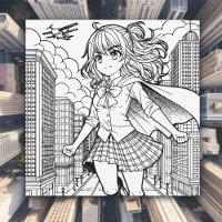 Poster Color Me | Anime Superhero fille