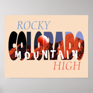 Poster Colorado - Rocky Mountain High
