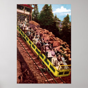 Poster Colorado Springs Colorado Mt Manitou Incline