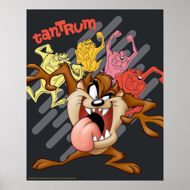 Poster Colorant TAZ™ "Tantrum" (Devant)