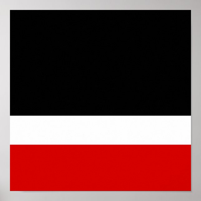 Poster Colorbloc noir blanc rouge (Devant)